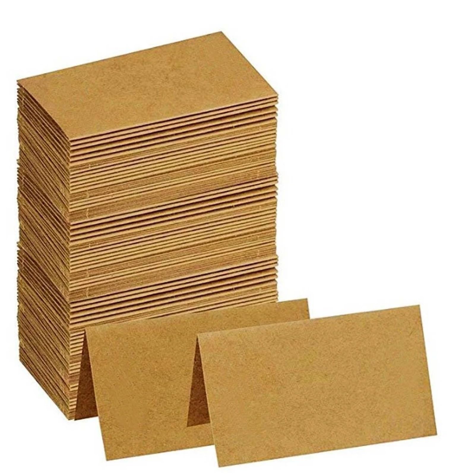 Tischkarten, 200 Stück Kraftpapier-Tischkarten for Hochzeit, Bankett, Tischdekoration, Party, Anmeldung, Namen, Sitz, Geschenk