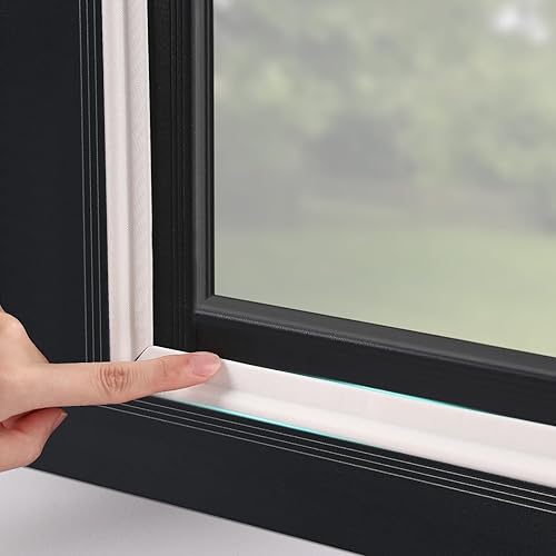 MOPMS Barrido de tapón de corriente, burlete resistente a la intemperie para puerta, tira de sellado de ventana, autoadhisiva, insonorizada,