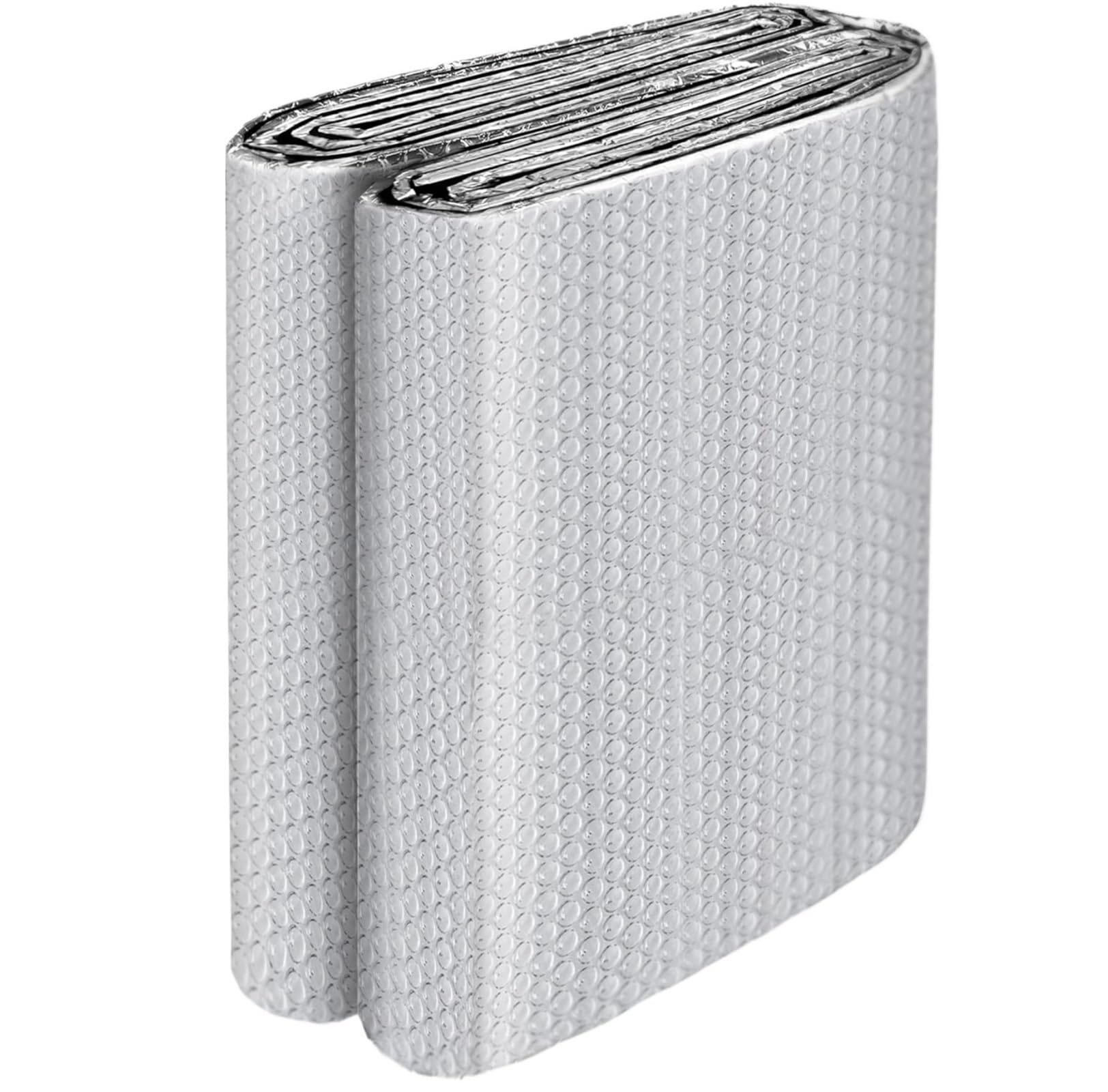 Foil Insulation Roll Reflective Window Insulation Double Bubble Sheet Aluminum Foil Shield Roll Maintain Room Temperature for RV 1mX3.0meters