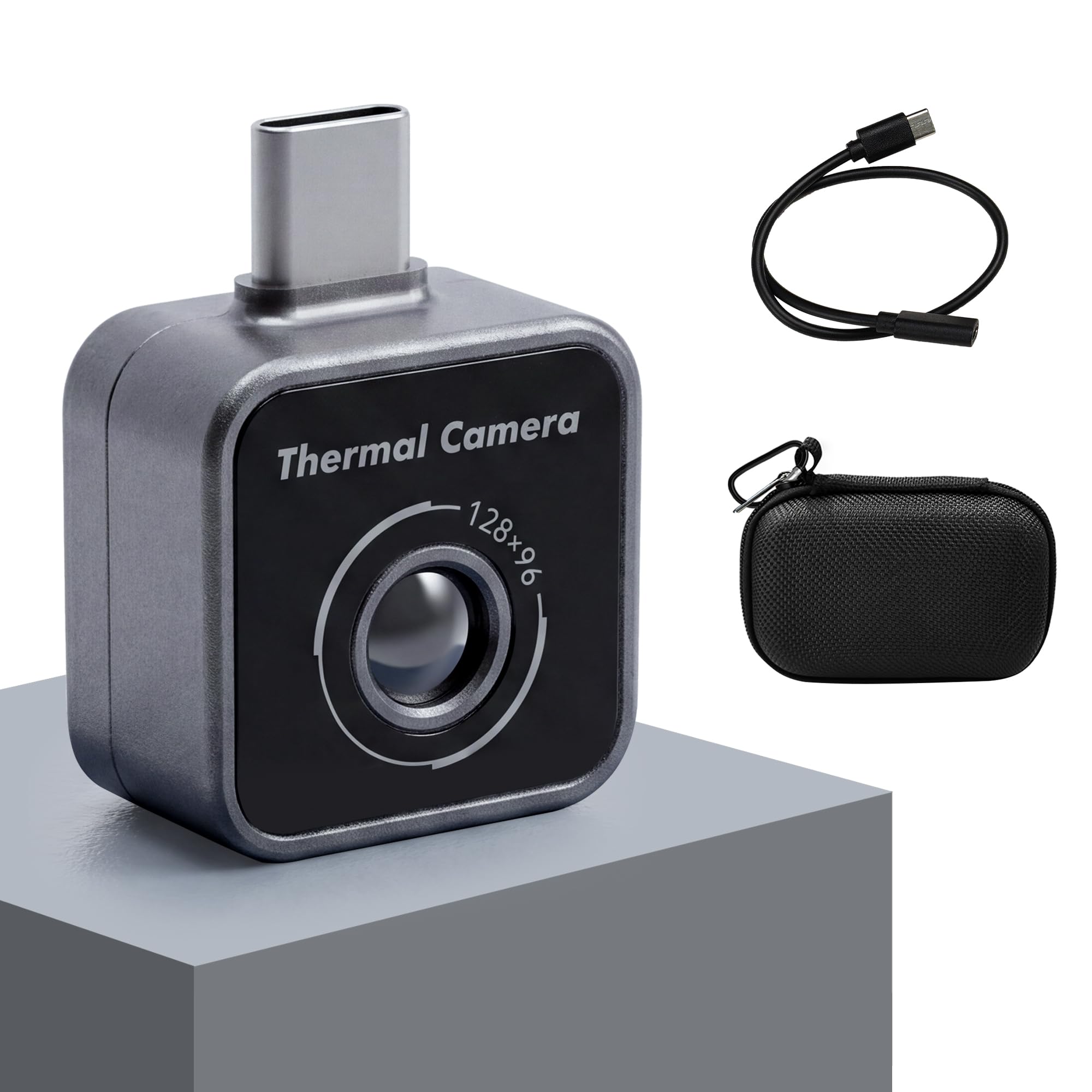 HONORLING Thermal Camera, Thermal Imaging Camera for Android, 128x96 Ture IR Resolution Infrared Camera, 14℉ to 842℉（-10℃ to 450℃), 10 Color Palettes