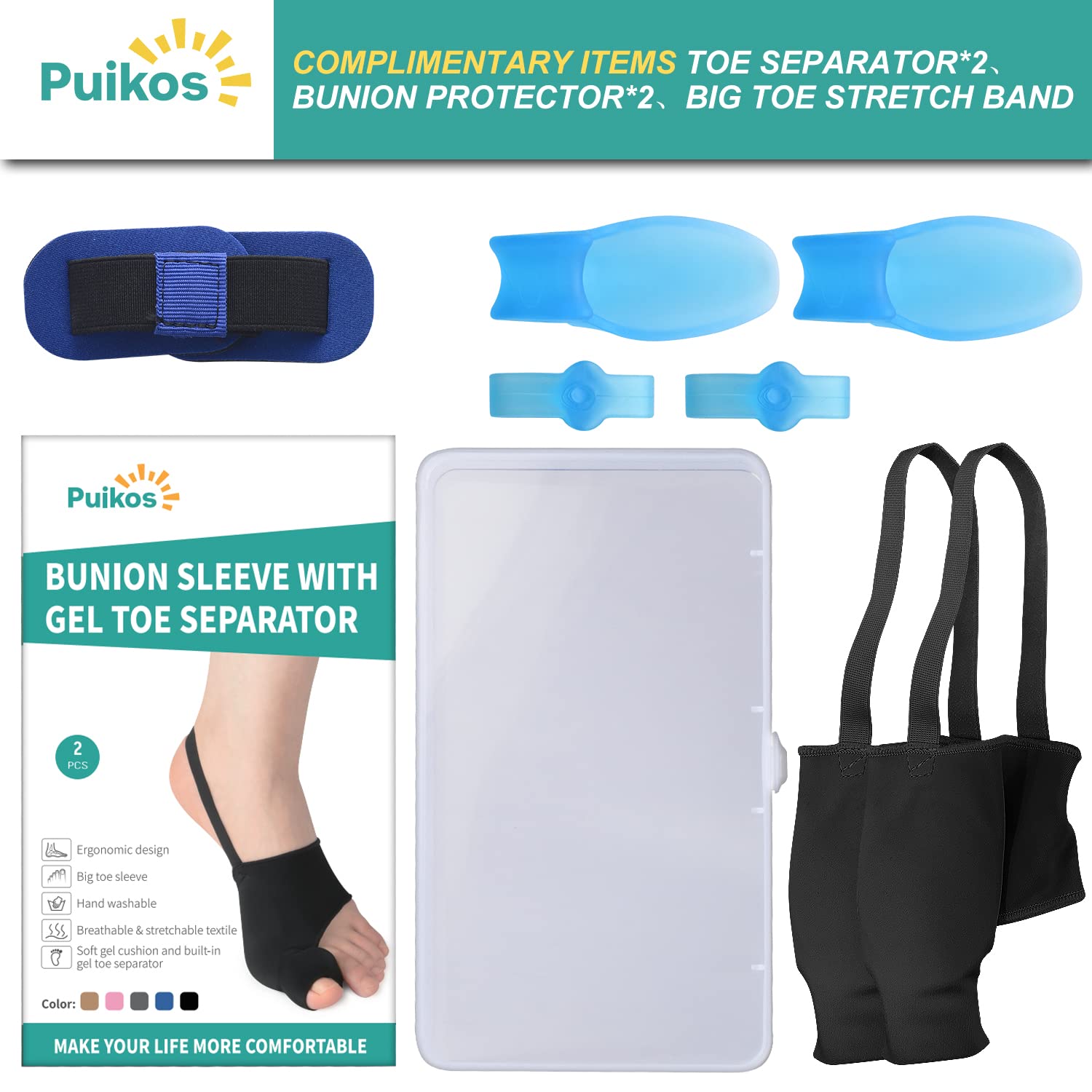 Buy Puikos Bunion Splints Big Toe Straightener Bunion Relief Hallux