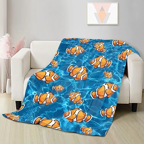 Manta de forro polar de payaso para regalo, suave, cálida y ligera, para cama, sofá, automóvil, 50 x 40 pulgadas para niños