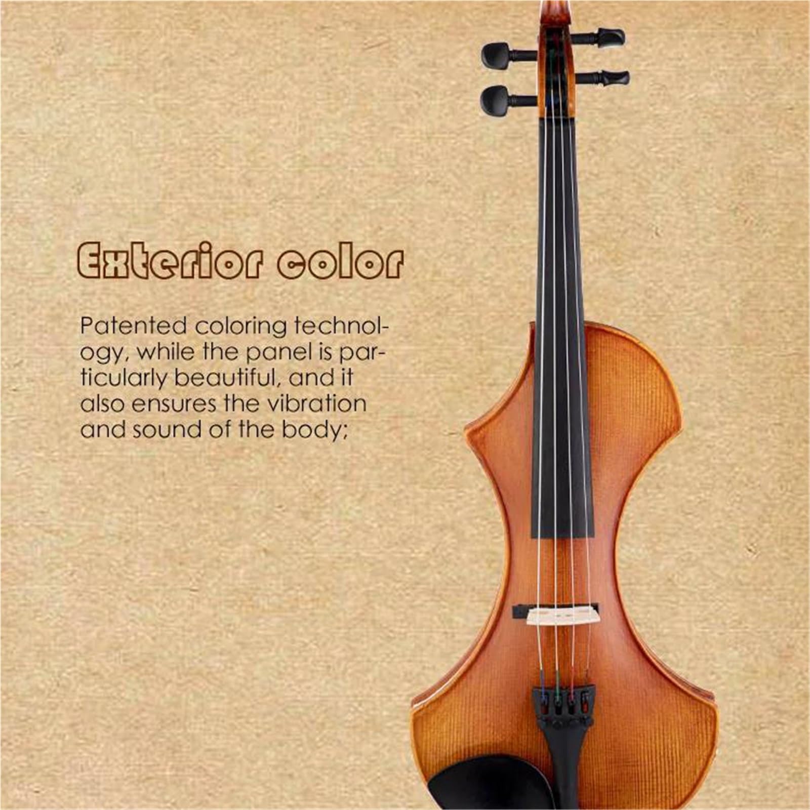 Violino Set Violino Elettrico 4/4 Con Violino Elettrico Con Cavo Per Arco Per Pianoforte