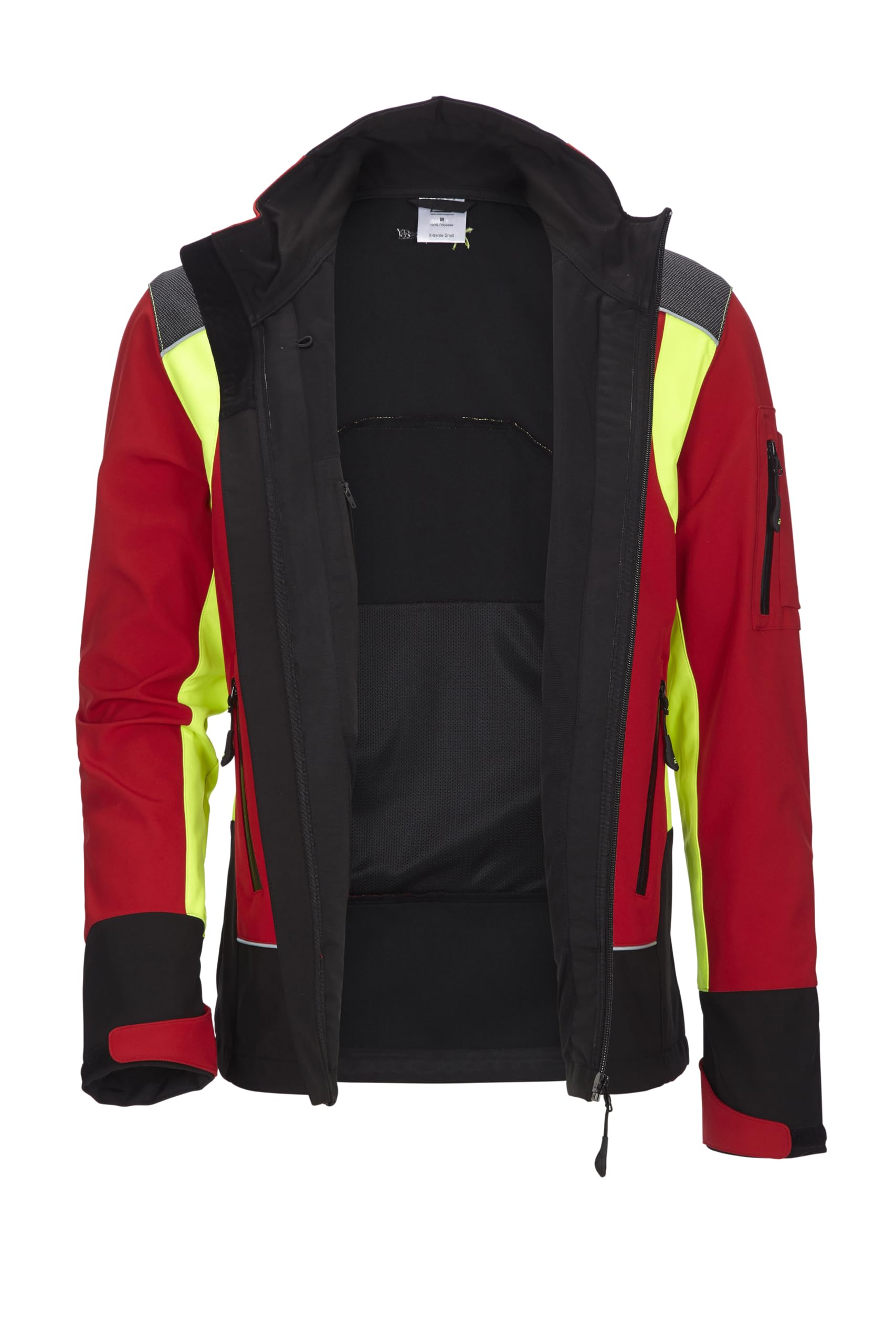 PSS Softshelljacke X-treme Shell Rot/Gelb Größe 4XL