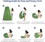Tente de douche privée pop-up, tente de changement portable pour camping, plage, toilettes, douche, salle de bain, abri solaire avec fenêtre et sac de transport