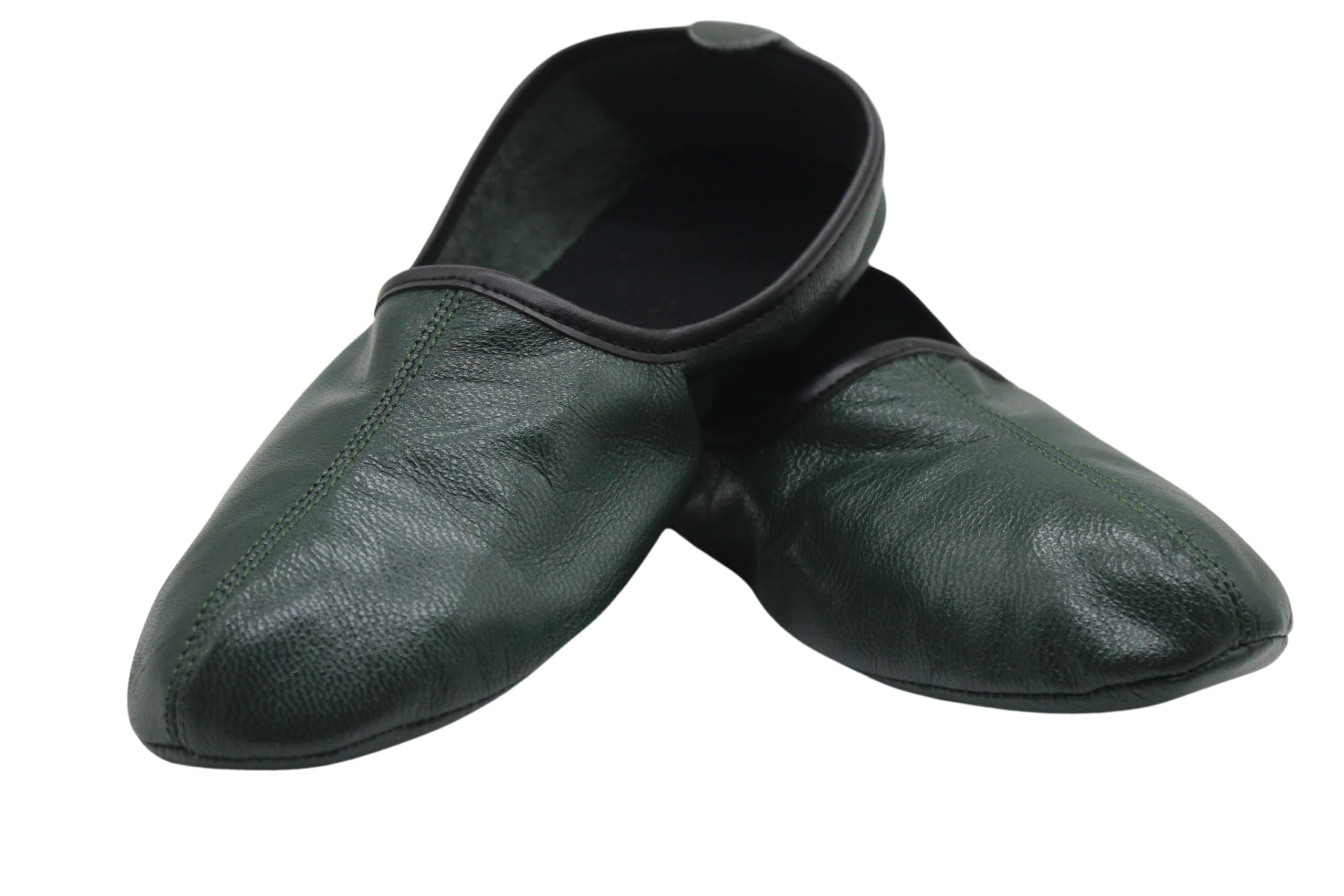 Men's Indoor Leather Slippers Traditional Babouche