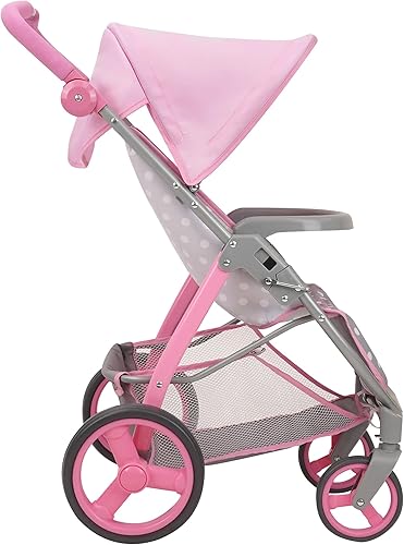 Miniatura 5 de 509 Crew: Cotton Candy Pink: Sistema de viaje para muñecas - Rosa, Gris, Lunares - para muñecas de hasta 18 ", plegable, toldo retráctil, juego de