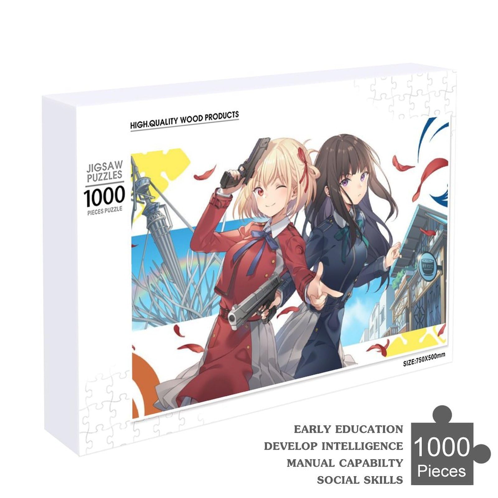 Amazon.co.jp: リコリス・リコイル ジグソーパズル 500/1000ピース