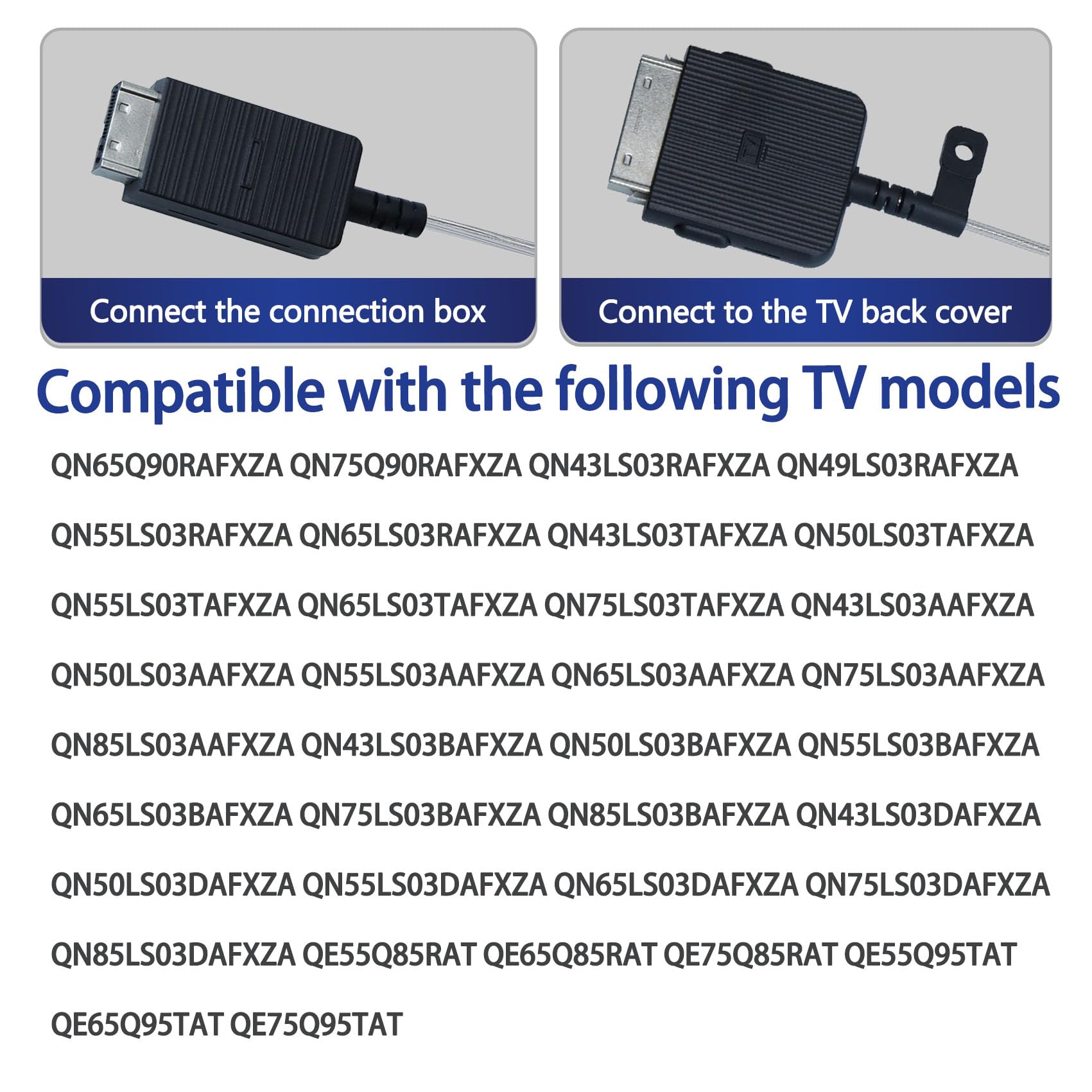 BN39-02470A/BN39-03006A Frame TV Cable compatible con Samsung Frame TV | Cable de conexión One Connect para televisores QN43-215.9 cm LS03RAF LS03TAF LS03AAF LS03FAF LS03BAF LS03DAF QLED 4K