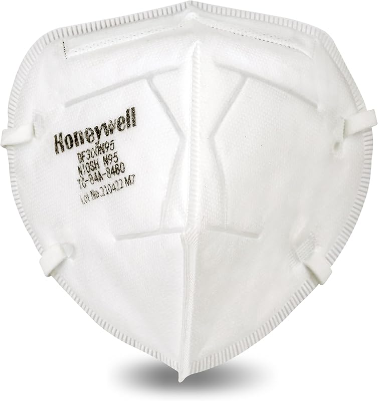 Safety DF300 N95 Flatfold Disposable Respirator- Box of 50, White,One Size