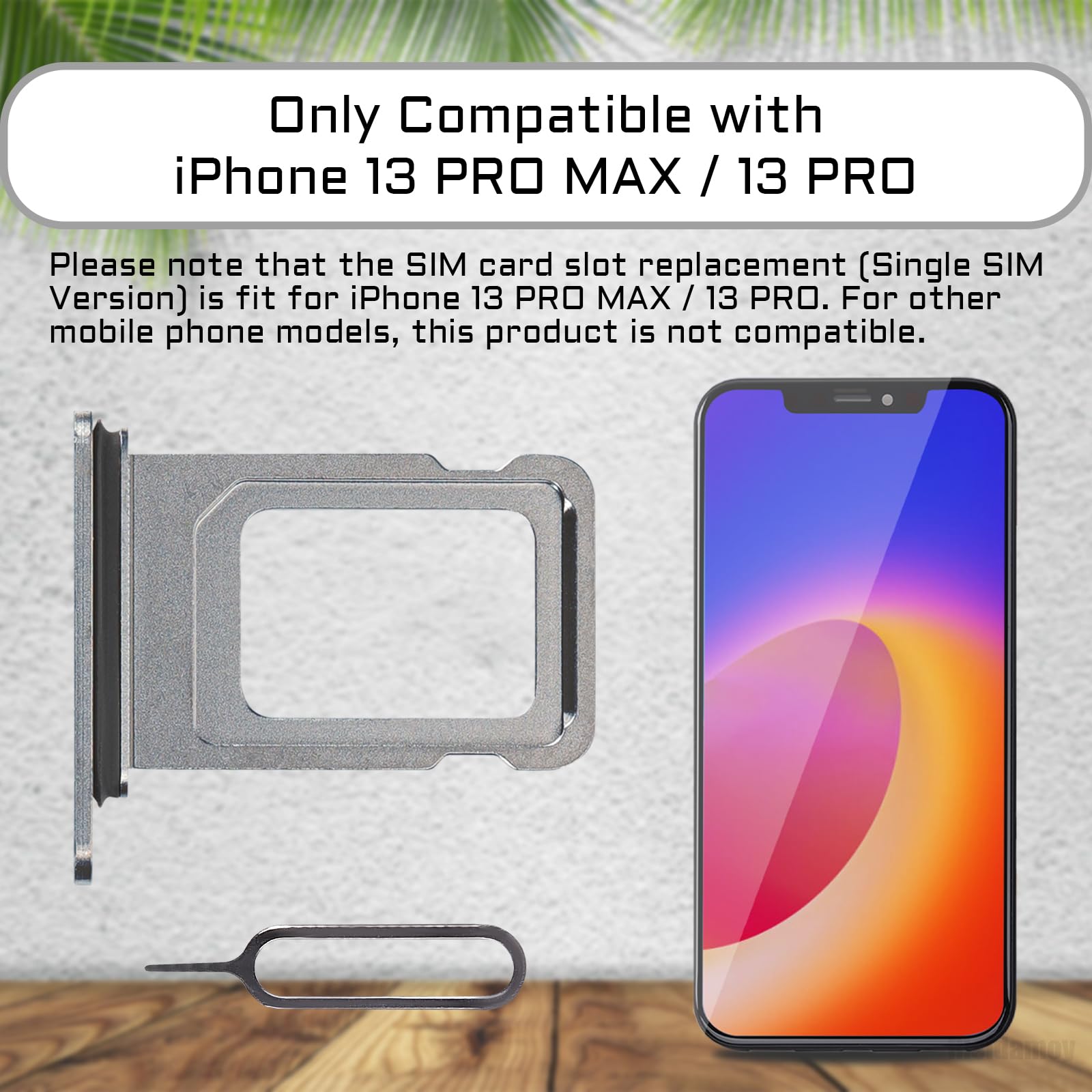 Amazon.com: Risidamoy for iPhone 13 Pro Max Green SIM Card Tray