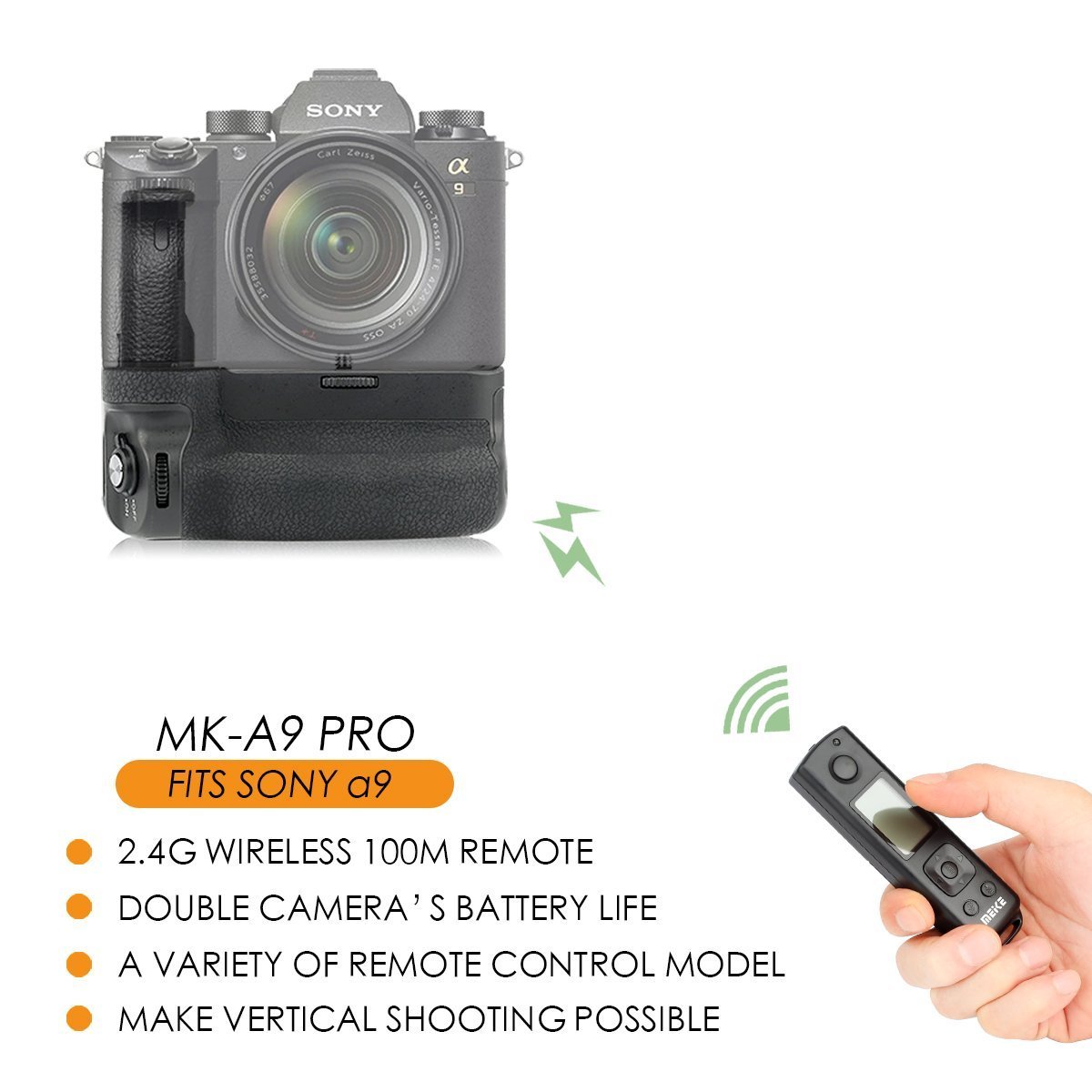 Meike MK-A9 Battery Grip Sony A9 kopen