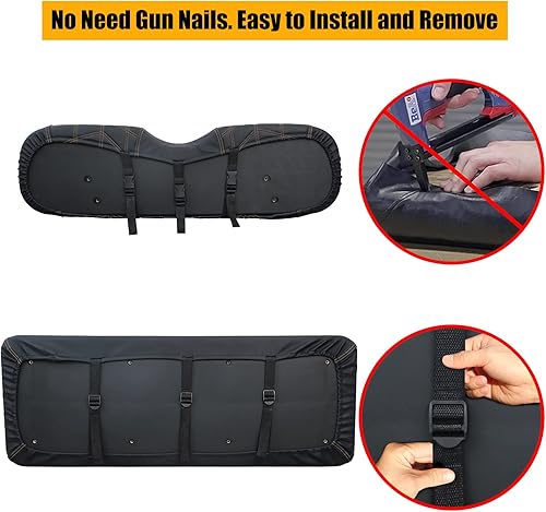 Miniatura 3 de Fundas de asiento de carrito de golf para asiento trasero abatible, cojín de asiento trasero para club, EZGO Yamaha con flechas personalizadas,