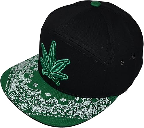 Vista 6 de Popfizzy Weed Hat, sombreros de hoja de olla para hombre, gorra de Snapback de marihuana, gorras de béisbol de cannabis, sombreros de hip-hop