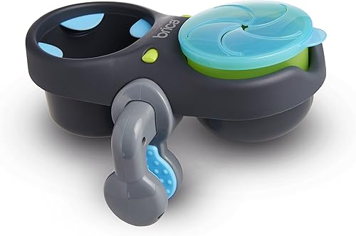 Miniatura 6 de BRICA vaina de comida de lujo para silla de bebé recipiente para bebida y comida AzulGris