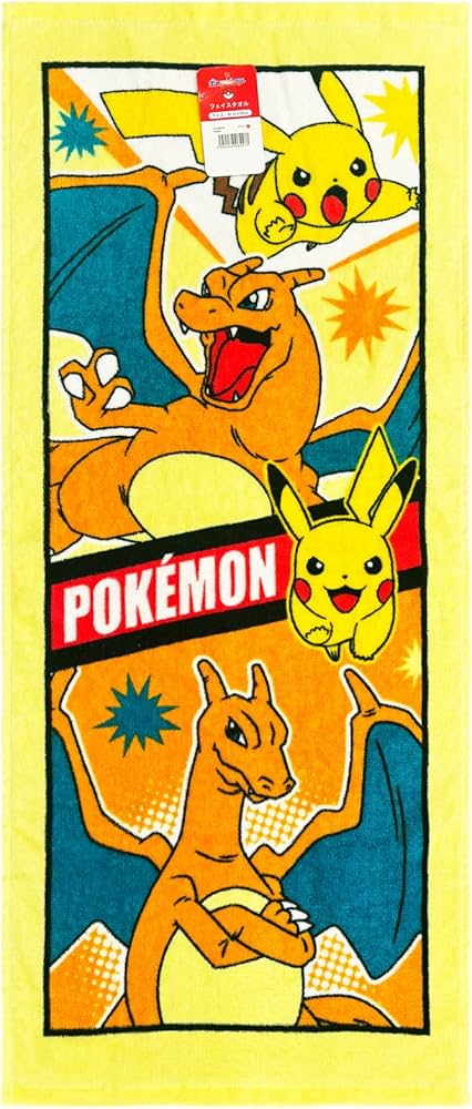 Amazon｜林(Hayashi) フェイスタオル 約34×80cm ポケモン リザードン