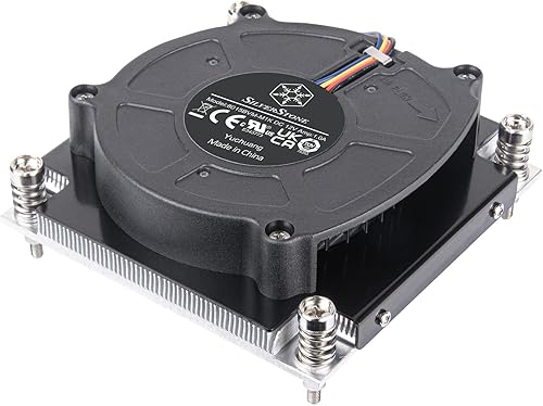 SilverStone Technology XE01-1700A 1U servidor/estación de trabajo CPU Cooler para LGA 1700 y LGA1851socket, SST-XE01-1700A