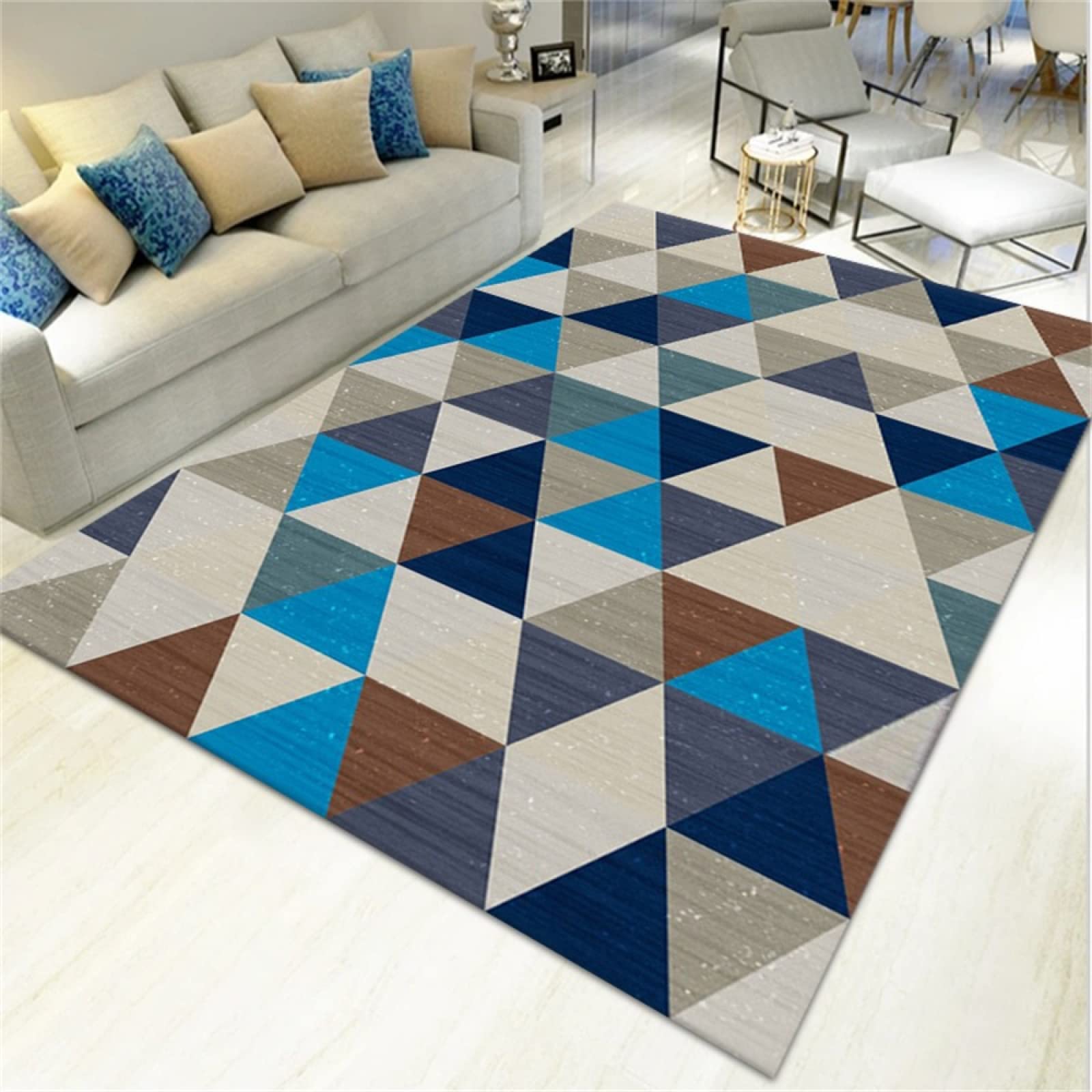Tapis de chambre doux multicolore lavable pour salon 180x280