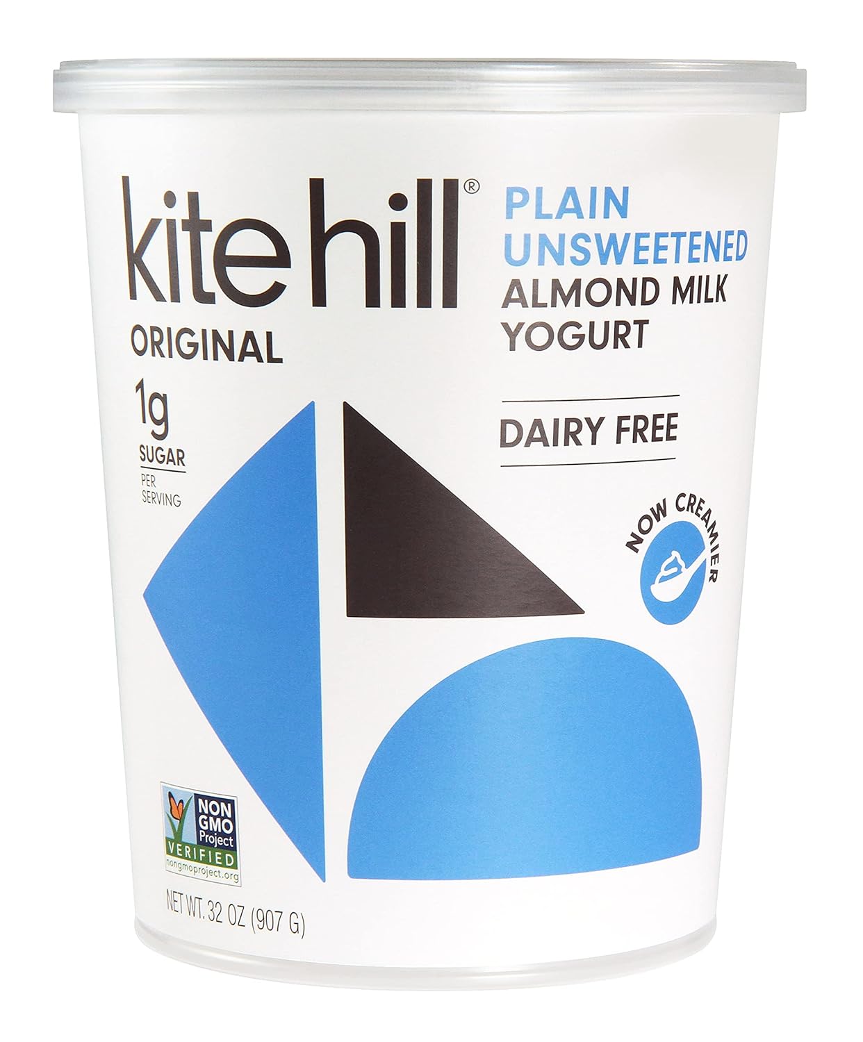 Kite Hill Plain Unsweetened Almond Milk Yogurt, 32 Ounces