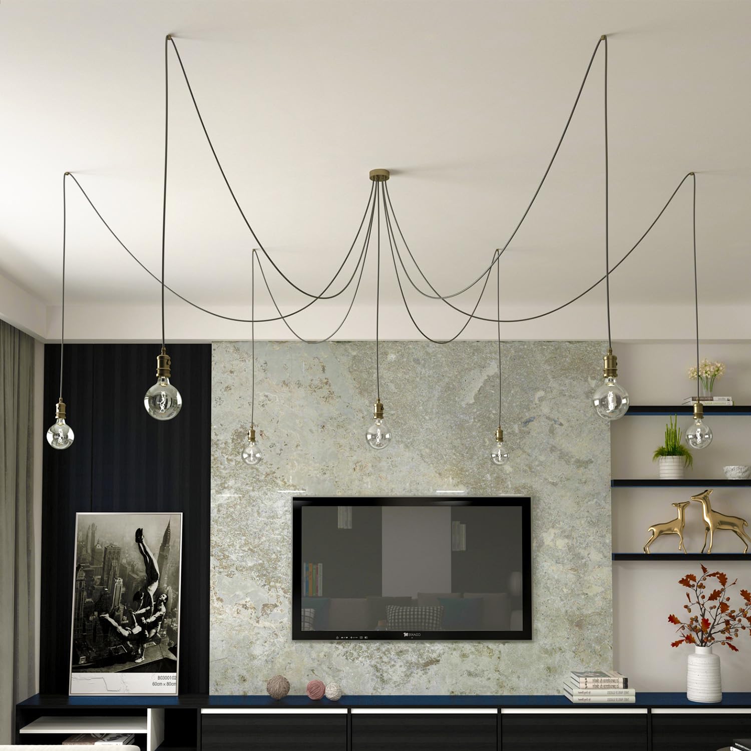 Briny River Lot De 5 Crochets Pour Lustres, Plafonniers, Câbles