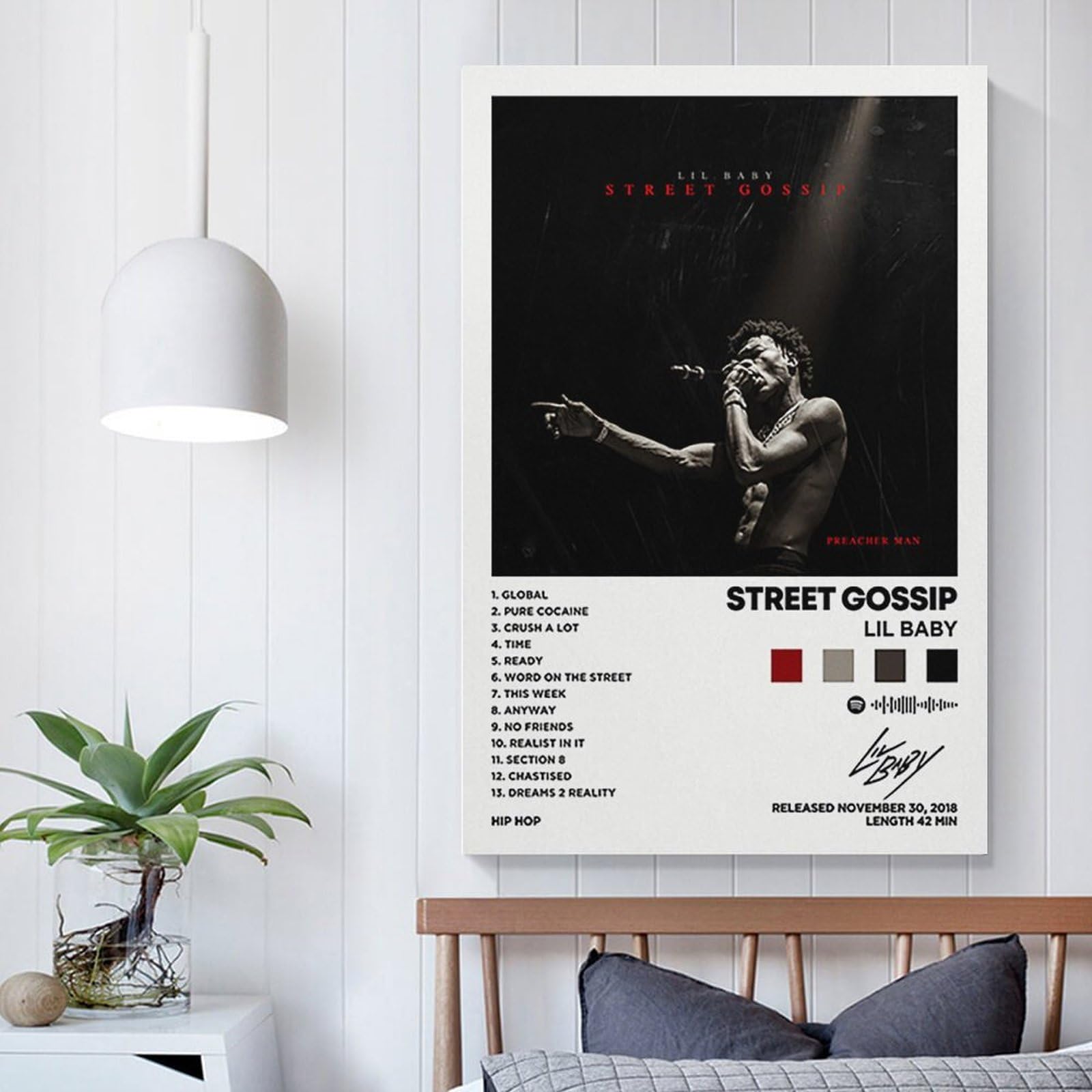PEIXEN Lil Baby - Street Gossip Album Cover Canvas Posters for