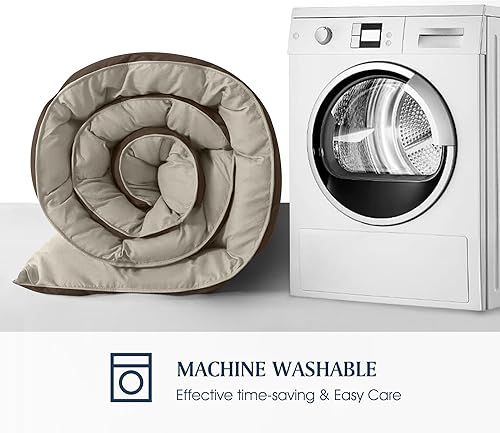 Miniatura 7 de Blue Ridge Home Fashions - Edredón sintético de microfibra para todas las estaciones, relleno de poliéster hipoalergénico, Full Queen