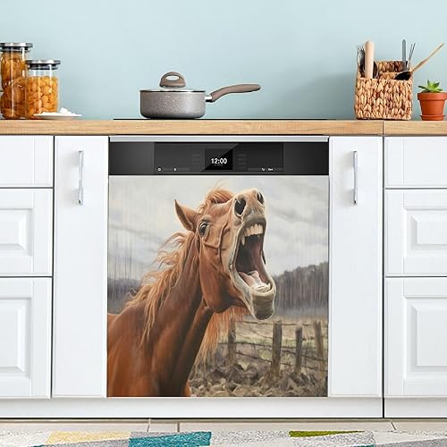 Miniatura 5 de Nander Cubierta magnética para lavavajillas de 23 x 26 pulgadas, cubierta de imán reutilizable para refrigerador, microondas, decoración de cocina