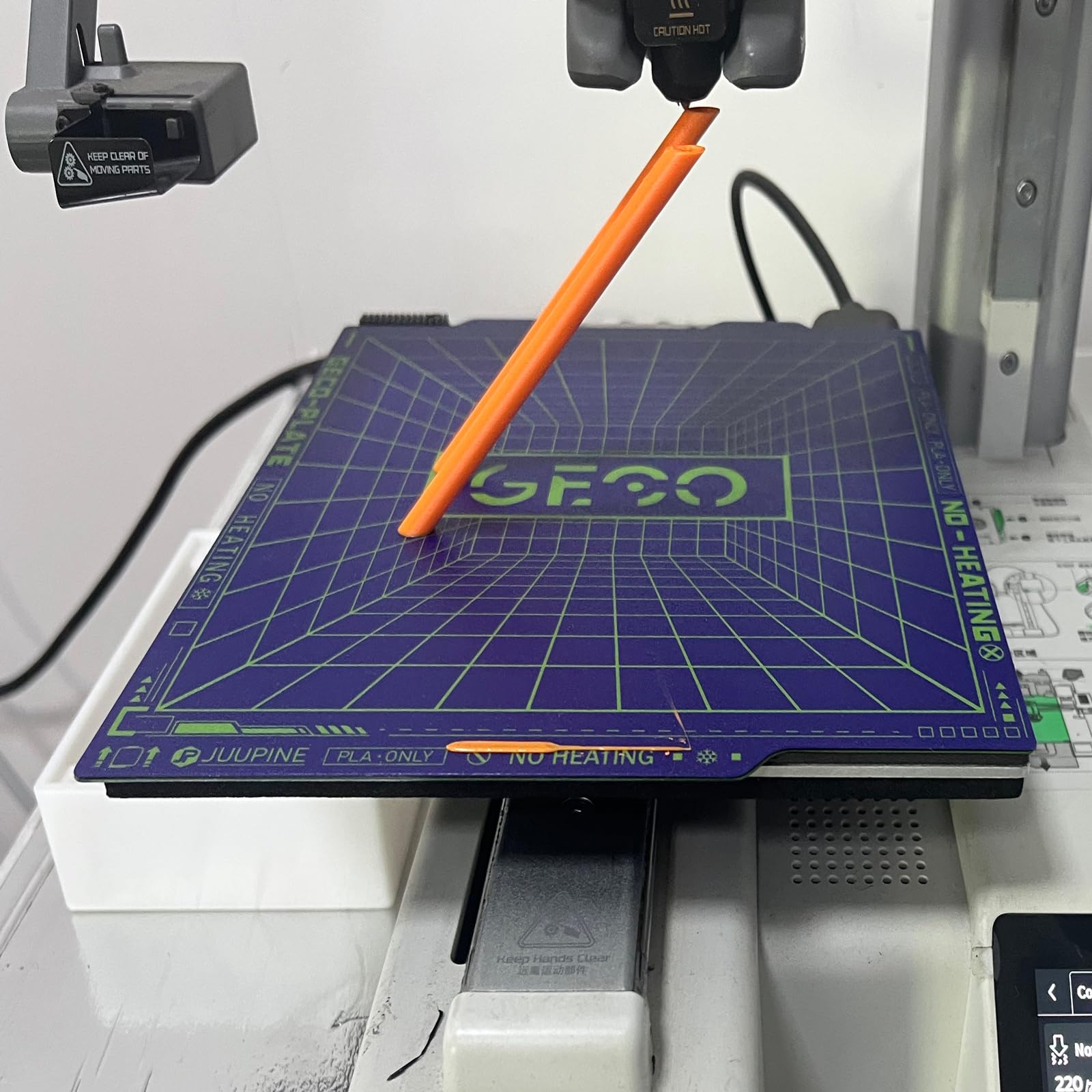 Piastra Di Stampa GECO Per PLA - Compatibile Con Stampanti Bambu Lab, 257x257 Mm