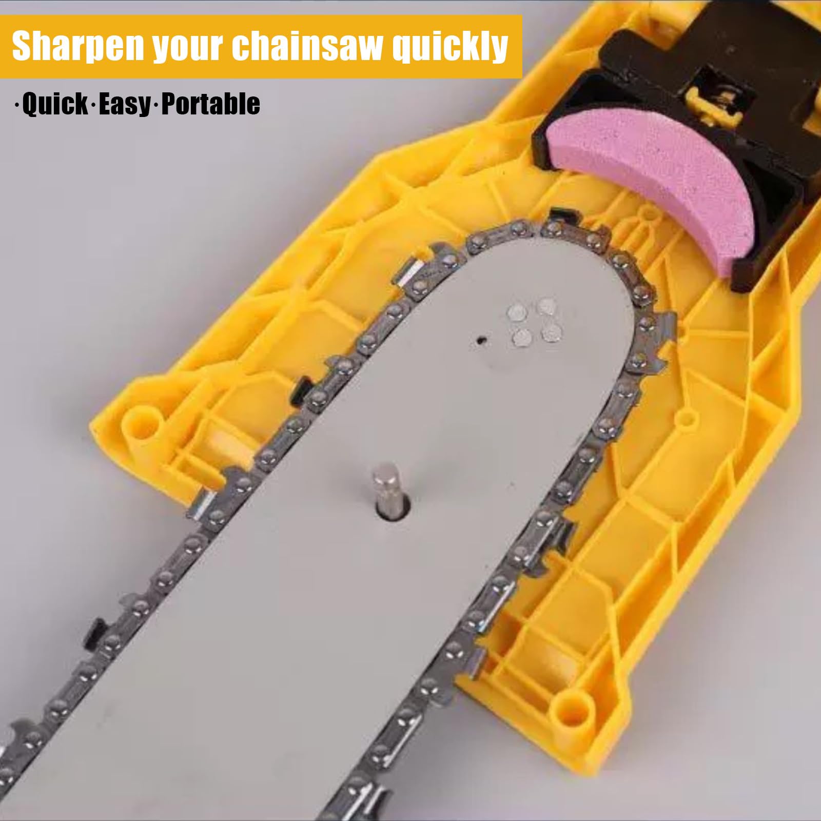 Olio Catena Motosega StyBtt Affûteuse De Chaîne Pour Tronçonneuse - Kit Complet Avec 5 Pierres Et Gants Stihl Motosega