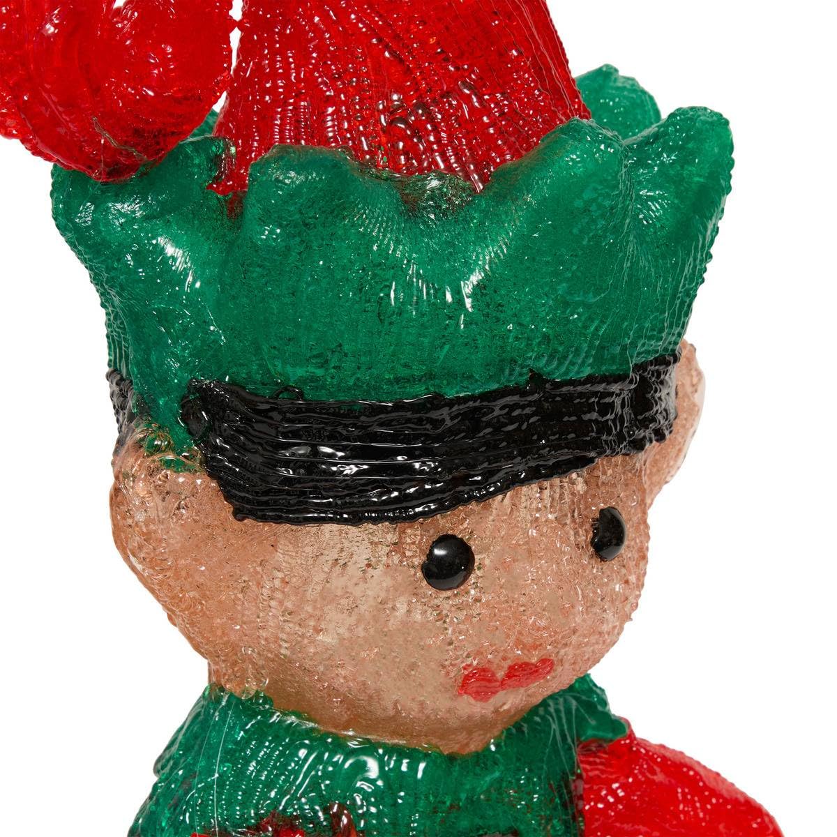 Feeric Lights et Christmas - Lutin Lumineux extérieur h60cm 60 LED + transfo