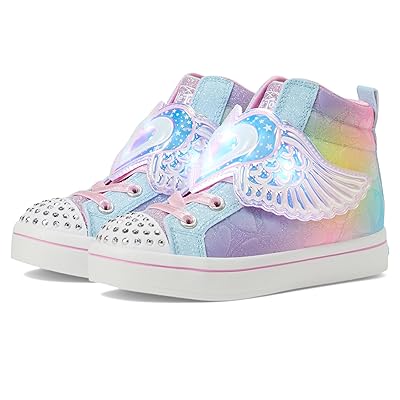 SKECHERS KIDS Twi Lites 2.0 (Little Kid) Girls Shoes Light Blue/Multi