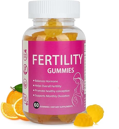 Gomitas de apoyo de fertilidad para mujeres, equilibrio hormonal y apoyo de la concepción, vitaminas prenatales con mio-inositol y ácido