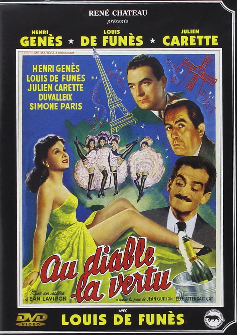 Au diable la vertu DVD cine clásico francés película importada de comedia europea