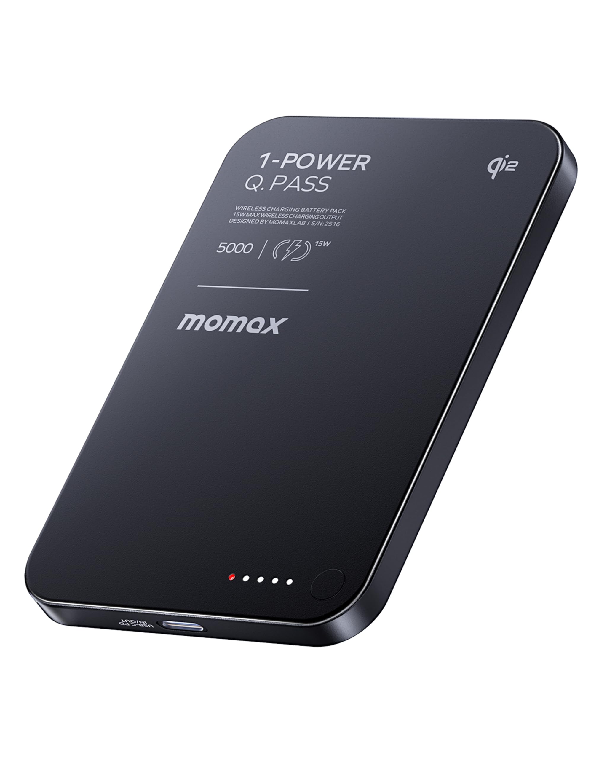 power bank wireless 5000mah momax qi2 magnetico