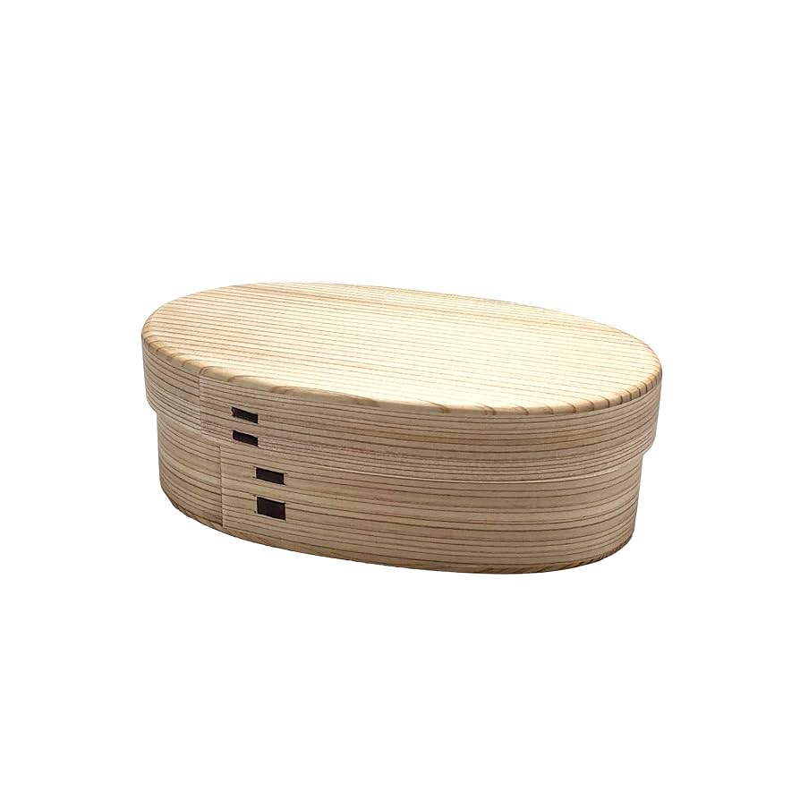 りょうび庵 小判弁当箱 小 無塗装 日本製 曲げわっぱ ヨドバシ.com - りょうび庵 曲げわっぱ小判弁当 小 無塗装 通販