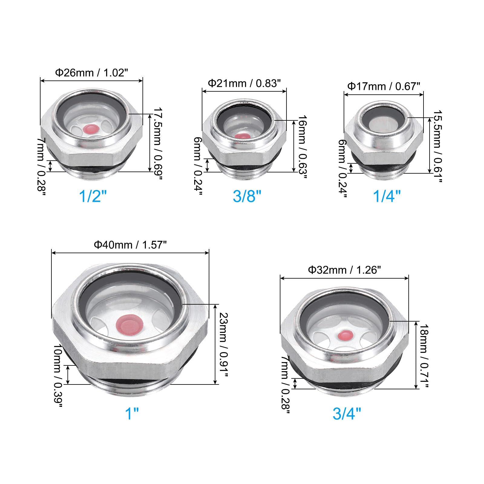 PATIKIL Oil Sight Glass - Image 2