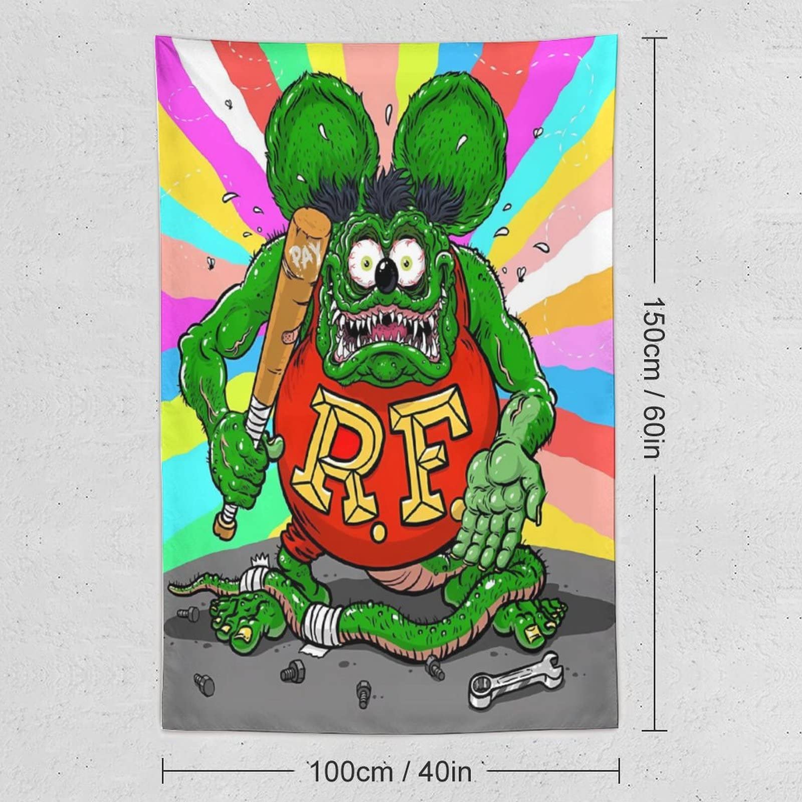 ラットフィンク タペストリー Amazon.co.jp: ラットフィンク 人気 アニメ タペストリー ファッション