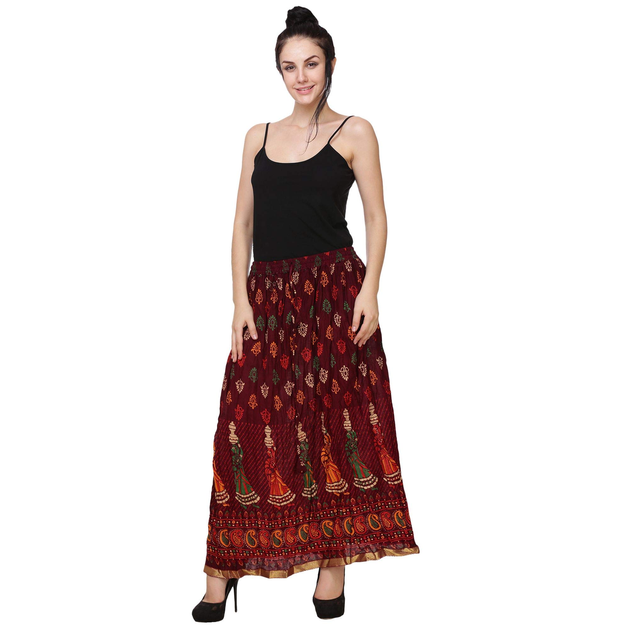DIAMO Traditional Ethnic Women Long Skirt