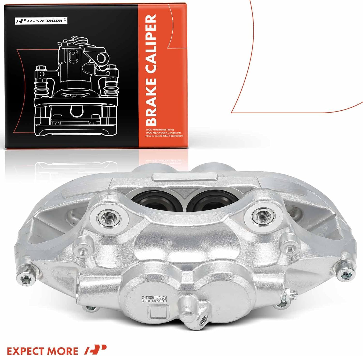 A-Premium Disc Brake Caliper Assembly Without Bracket Compatible with BMW 318i, 320i, 328d, 328i, 330e, 330i, 335i GT xDrive, 340i, 430i, 435i, 440i, 220i, 228i, 230i, 118i, 120i - Front Passenger
