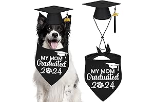 Personalized Dog Graduation Cap Bandana 2024