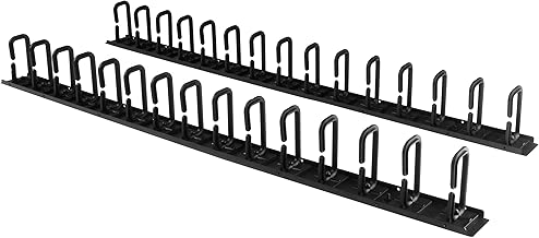 StarTech.com Vertical 0U Server Rack Cable Management w/D-Ring Hooks - 40U Network Rack Cord Manager Panels - 2X 3ft Wire Organizers (CMVER40UD) - coolthings.us