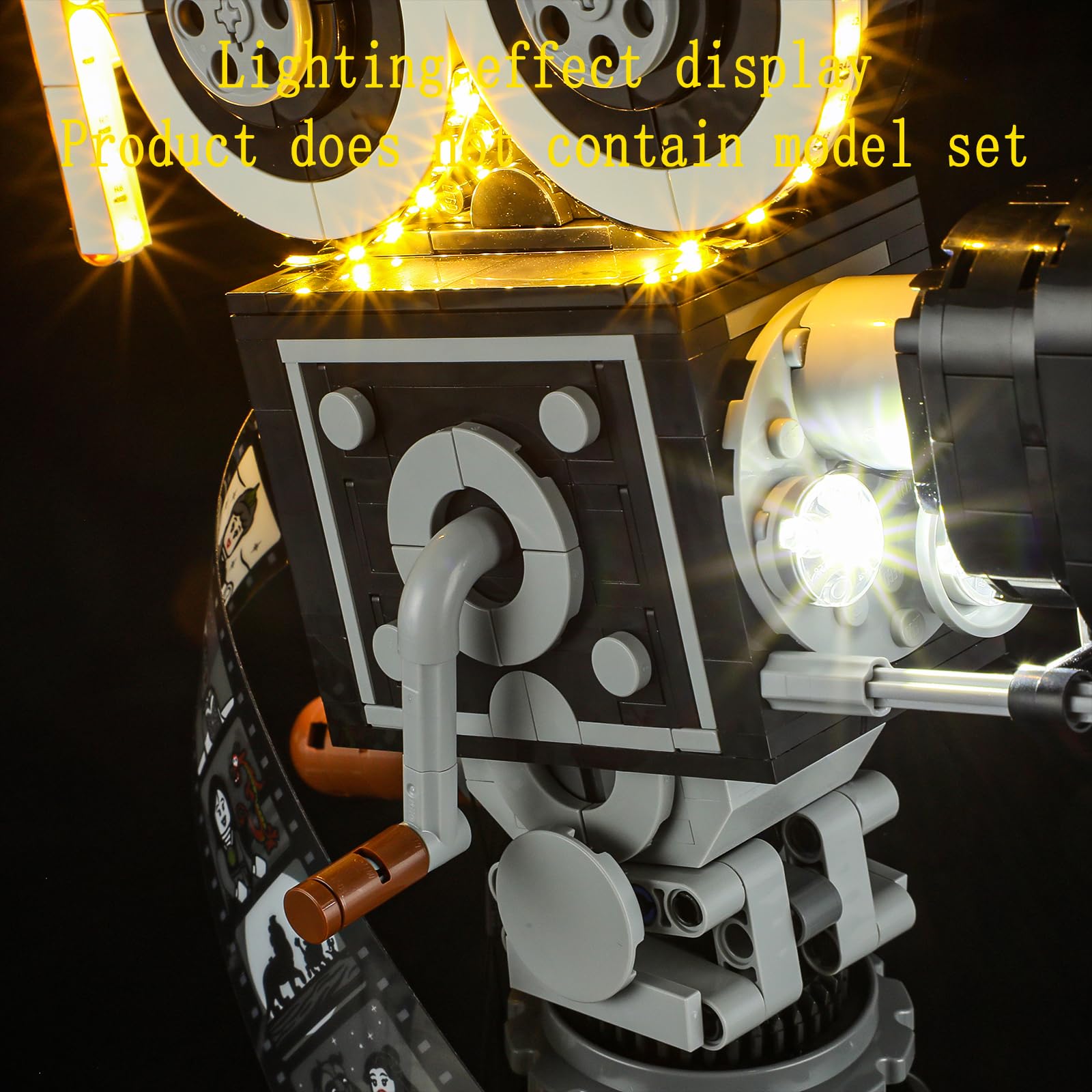 GEAMENT Jeu De Lumières Compatible avec Lego La caméra Hommage à Walt Disney 43230 (Modèle de Bloc Non Inclus)
