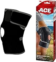 ACE Adjustable Knee Brace with Side Stabilizers - Compression Support for Arthritis, Injury Pain Relief