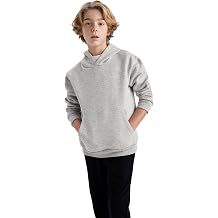 DeFacto Boys' Regular Fit Hooded Sweatshirt