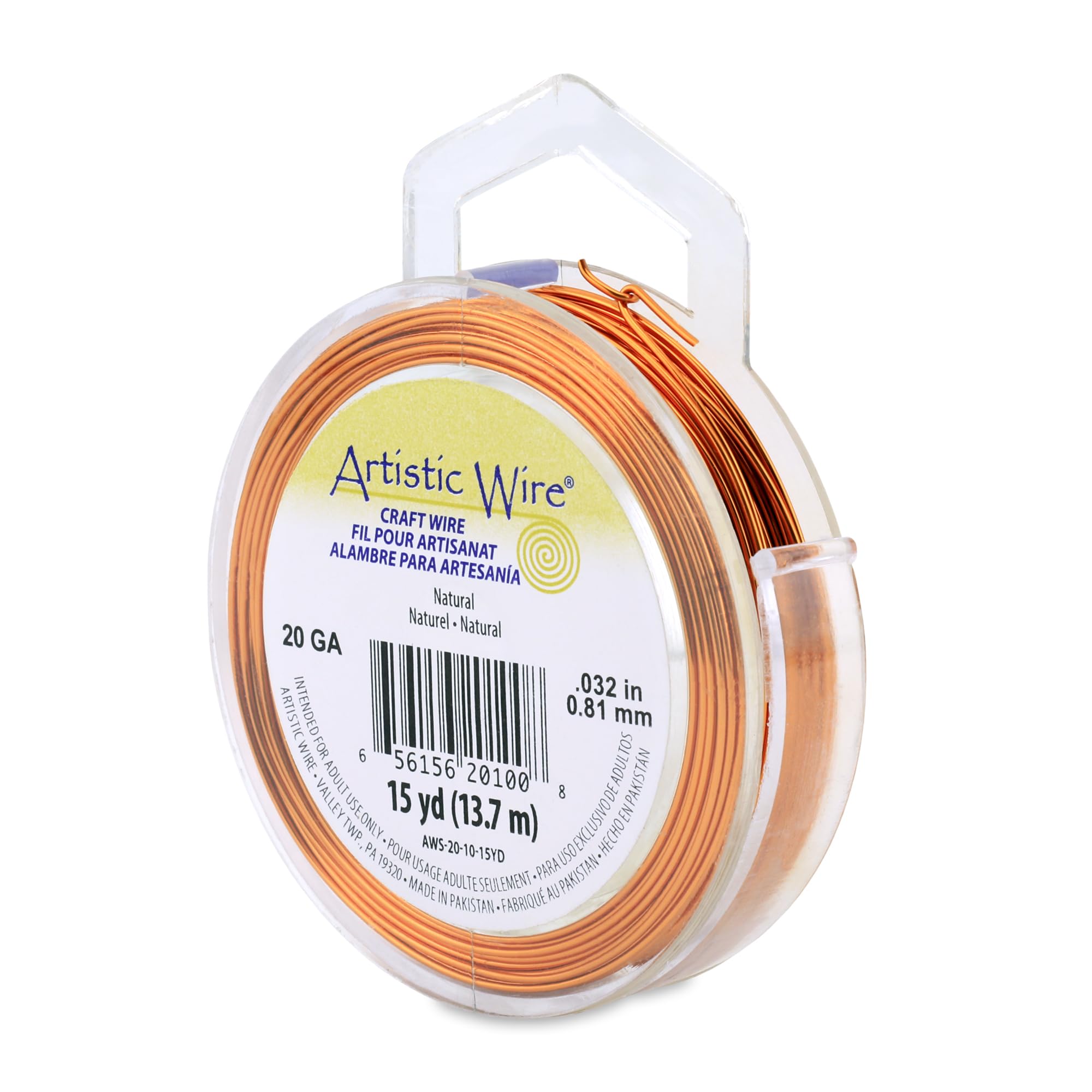 Alambre Artistic Wire AWS-20-10-15YD para diseñar anillos, pulseras y colgantes personalizados