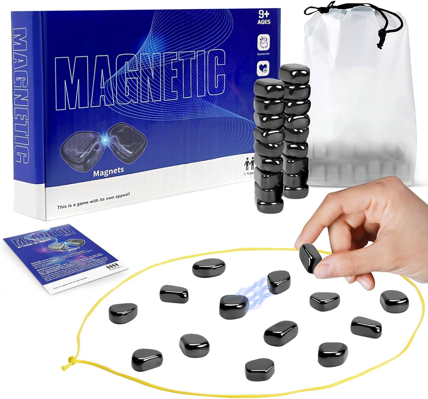 Chess Game Set, Effect Chess Game with 20 Stones, Top