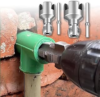2pcs Dual-Function Pipe Threader Tool for PVC Pipes
