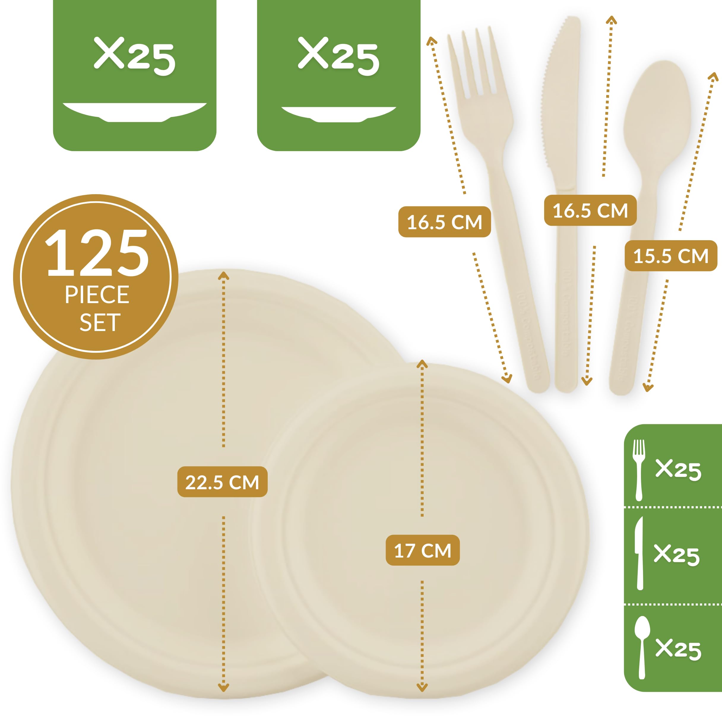 Compostable Dinnerware Set Biodegradable Sugarcane Bagasse Food Container Soup Bowl And Spoon