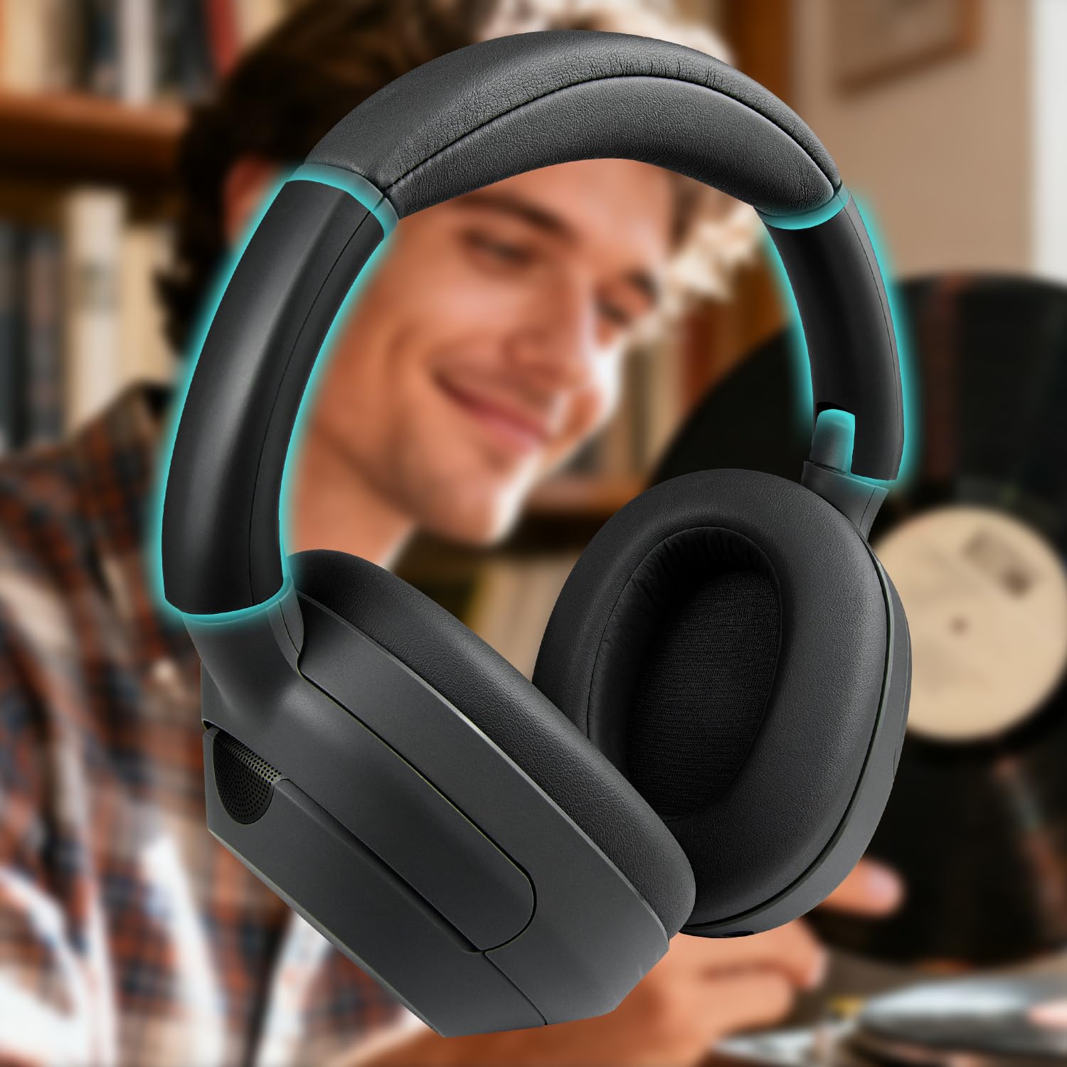 SOULWIT Bandeau latéral Coulissant extérieur et intérieur pour Sony ULT WEAR/WH-ULT900N (WHULT900N) Casque Bluetooth Antibruit Supra-auriculaire, Kit d'accessoires Headband de Rechange