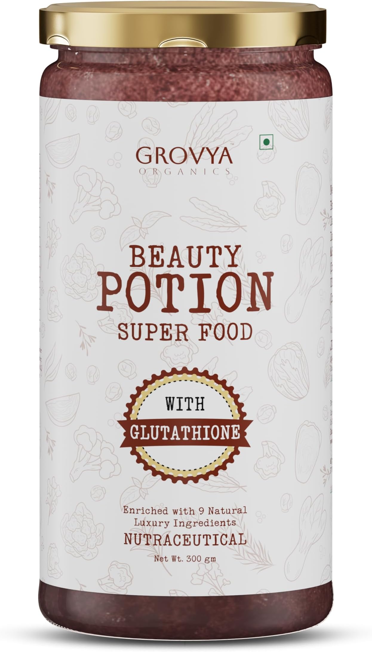 - Beauty Potion Super Food | with Glutathione | Skin Brightening, Detox & Anti-Oxidant | For Skincare for Glowing & Healthy | Men & Women For Skin | 300 gm